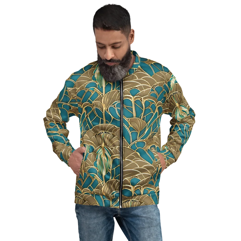 Gilded Art Nouveau on Bomber Jacket — Front