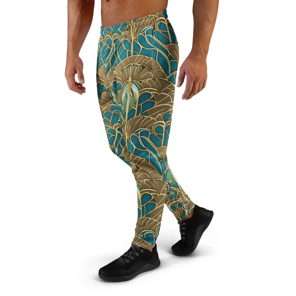 Gilded Art Nouveau on Men's Joggers — Left
