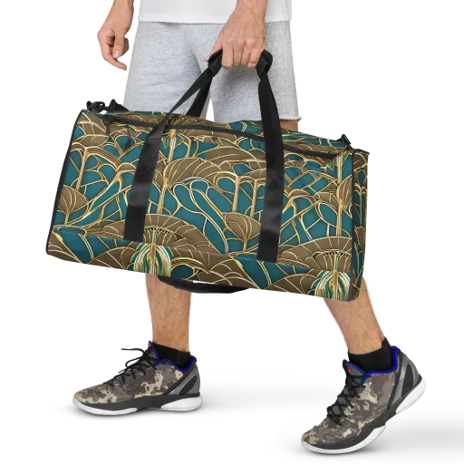 Gilded Art Nouveau on a Duffle Bag