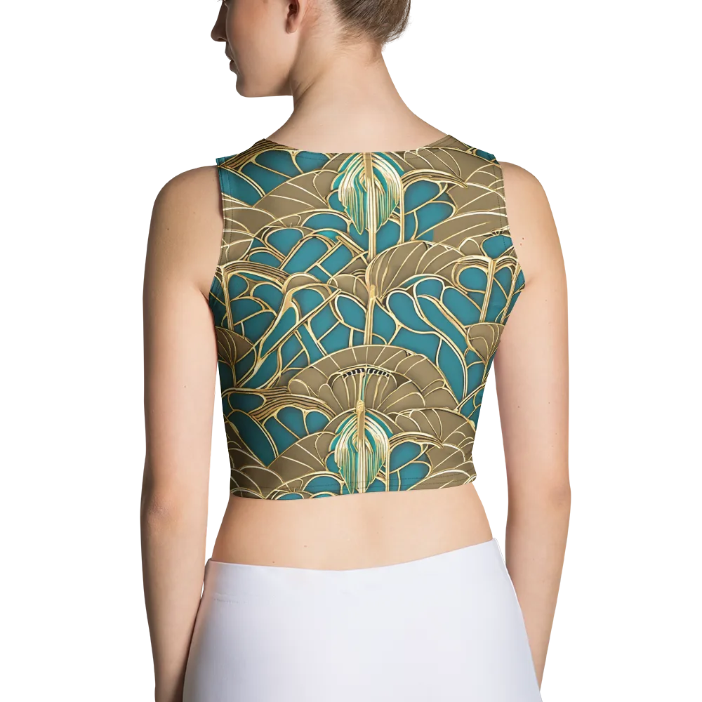 Gilded Art Nouveau on Crop Top — Back