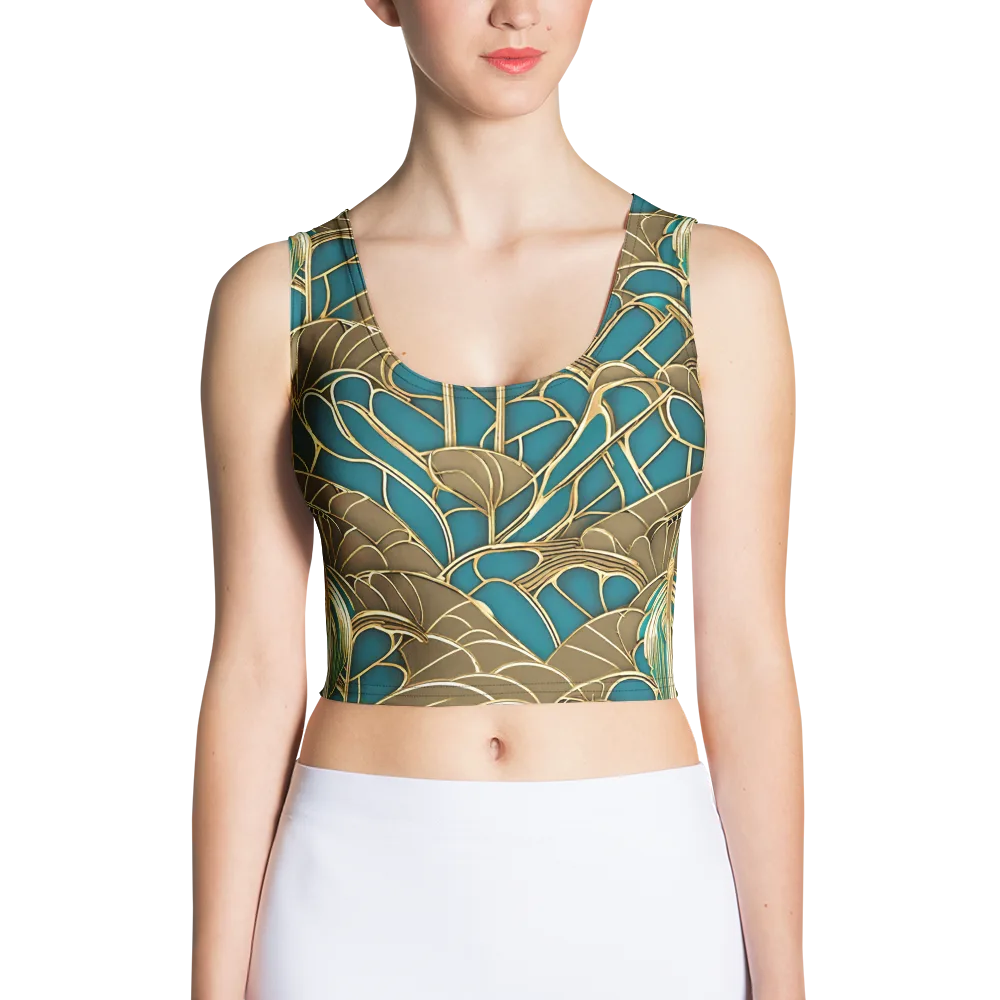 Gilded Art Nouveau on Crop Top — Front