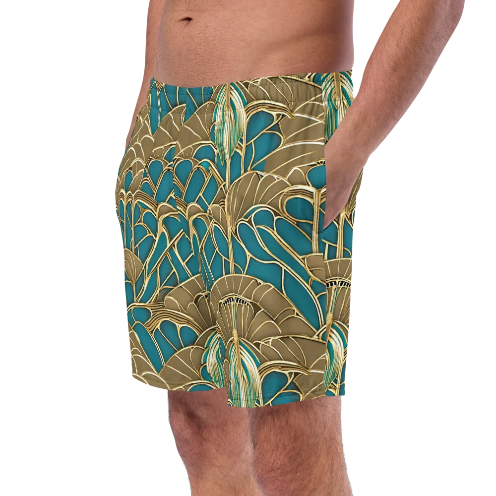 Gilded Art Nouveau on Swim Trunks — Left Front