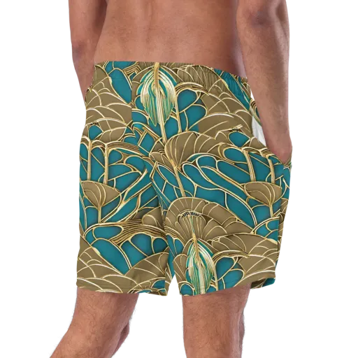 Gilded Art Nouveau on a Swim Trunks
