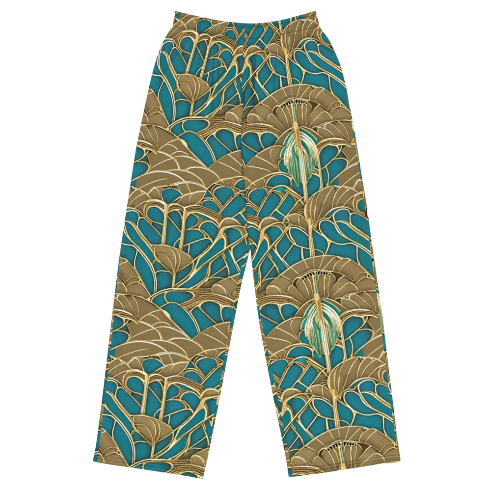 Gilded Art Nouveau on Wide-Leg Pants — Front