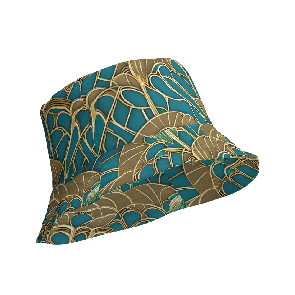 Gilded Art Nouveau on Reversible Bucket Hat — Product details Outside