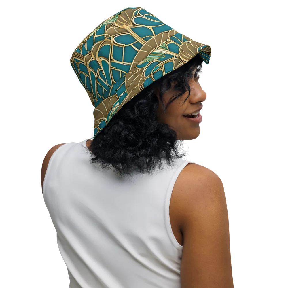 Gilded Art Nouveau on Reversible Bucket Hat — Right Outside