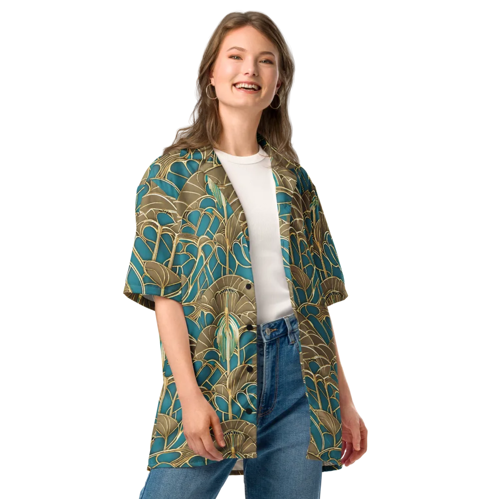 Gilded Art Nouveau on Button Shirt — Front