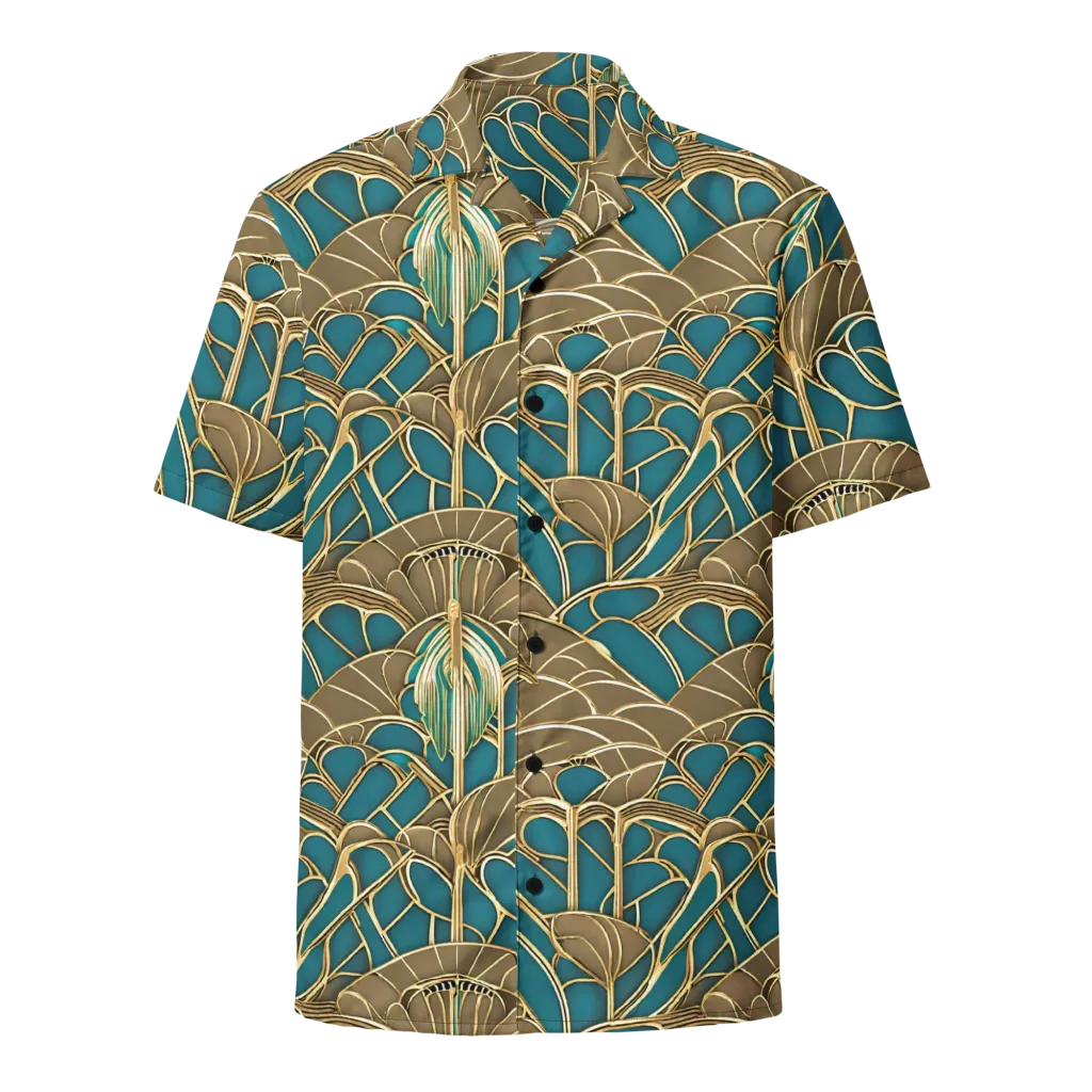 Gilded Art Nouveau on Button Shirt — Front