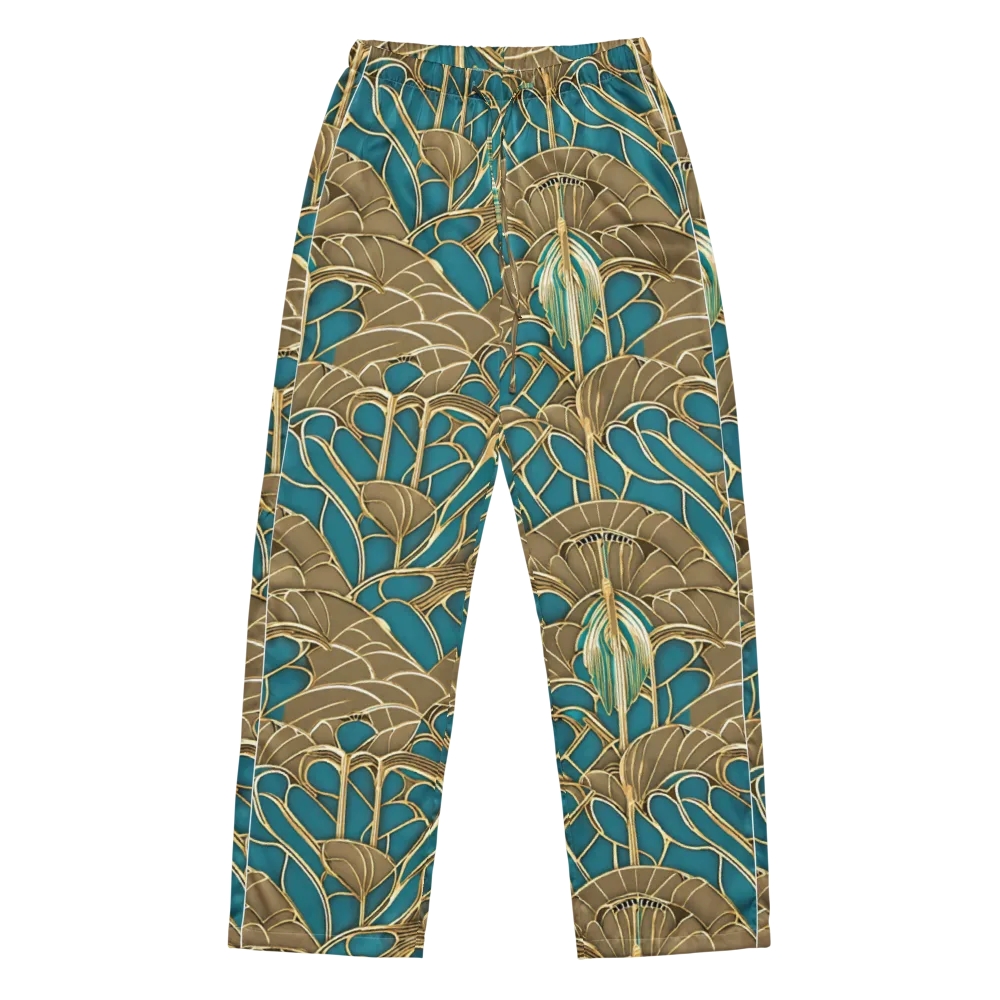 Gilded Art Nouveau on Women's Pajama Pants — Front