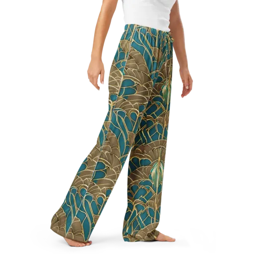 Gilded Art Nouveau on a Women's Pajama Pants