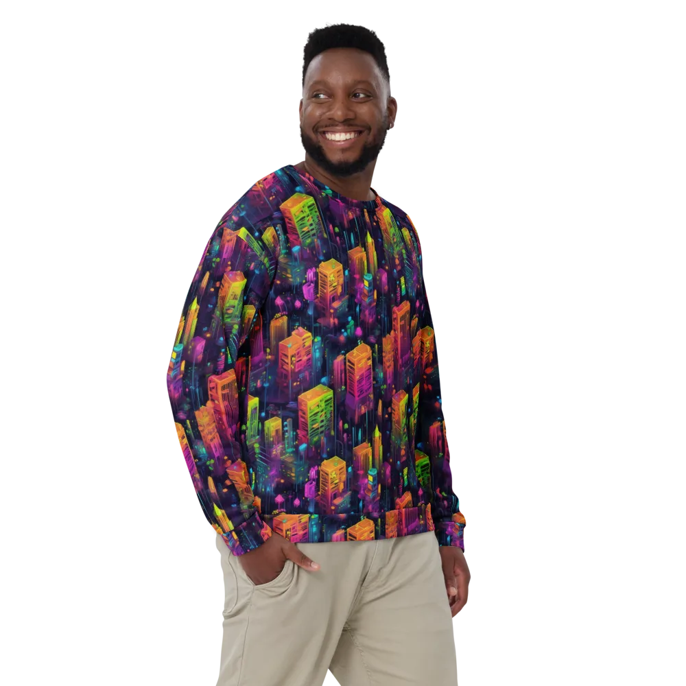 Neon Verticality on Sweatshirt — Front