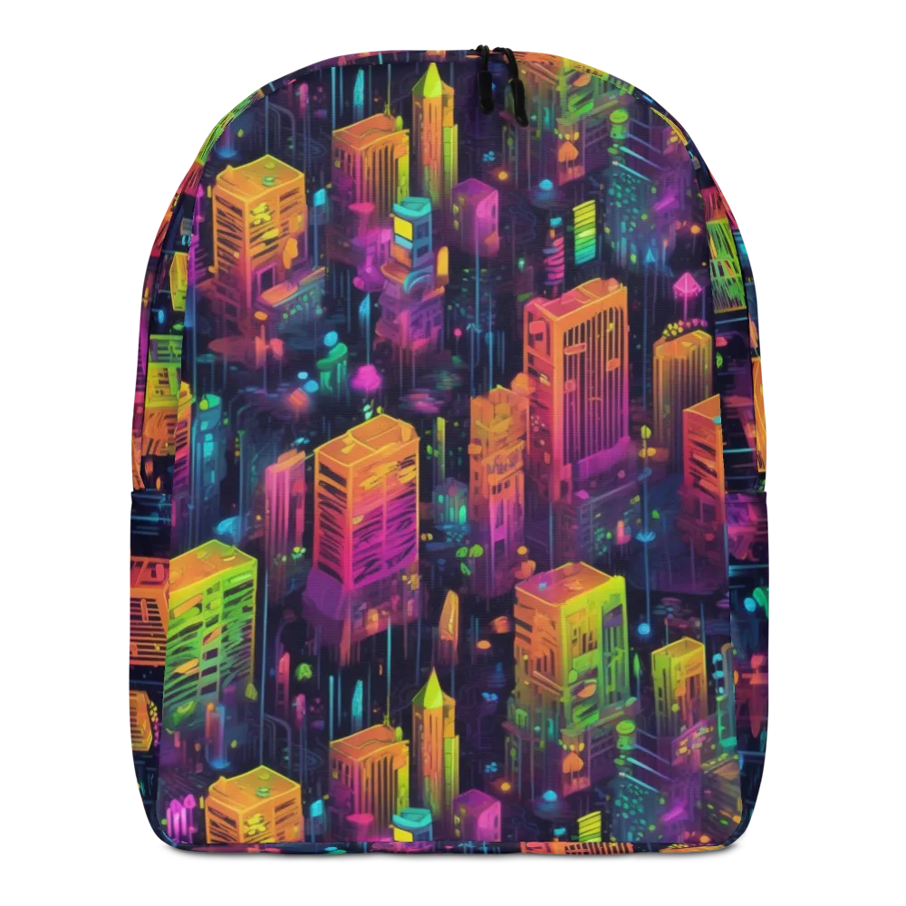 Neon Verticality on Minimalist Backpack — Front