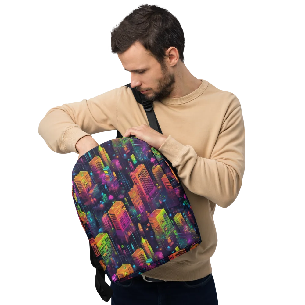 Neon Verticality on Minimalist Backpack — Front