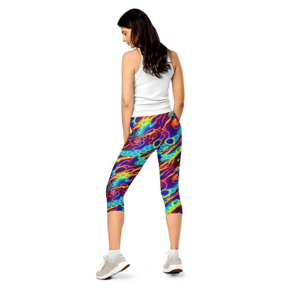 Endara Eclipse on Capri Leggings — Back