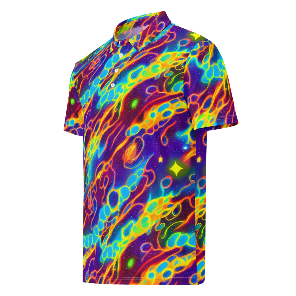 Endara Eclipse on Men's Slim Fit Polo Shirt — Left Front