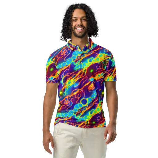 Endara Eclipse on a Men's Slim Fit Polo Shirt