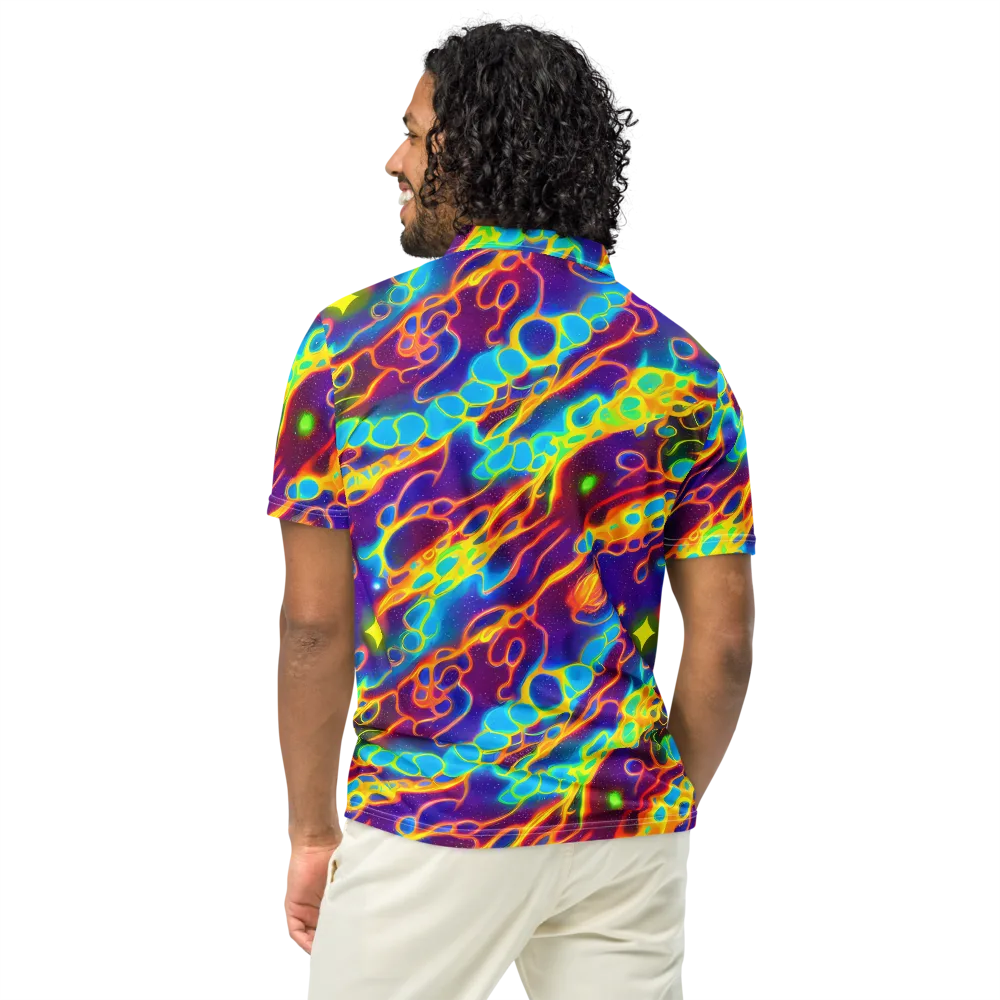 Endara Eclipse on Men's Slim Fit Polo Shirt — Back