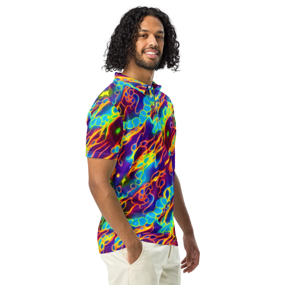 Endara Eclipse on Men's Slim Fit Polo Shirt — Right Front