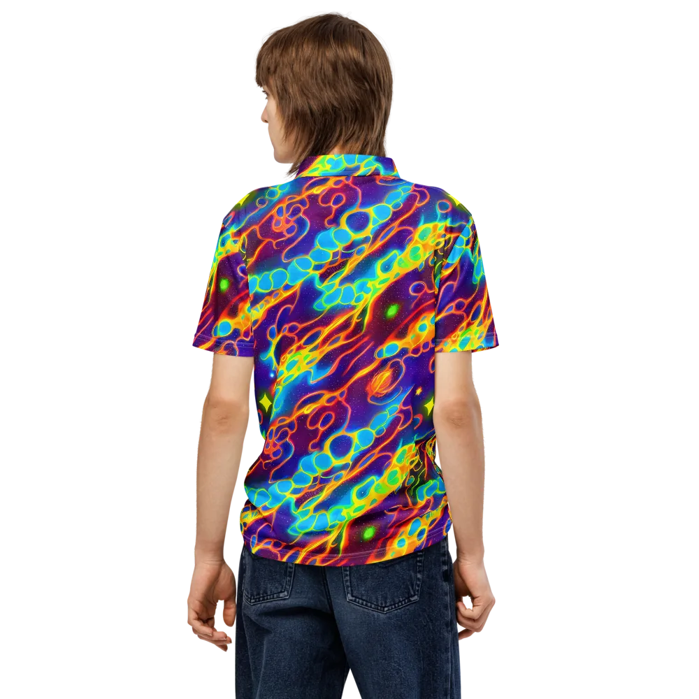 Endara Eclipse on Men's Slim Fit Polo Shirt — Back