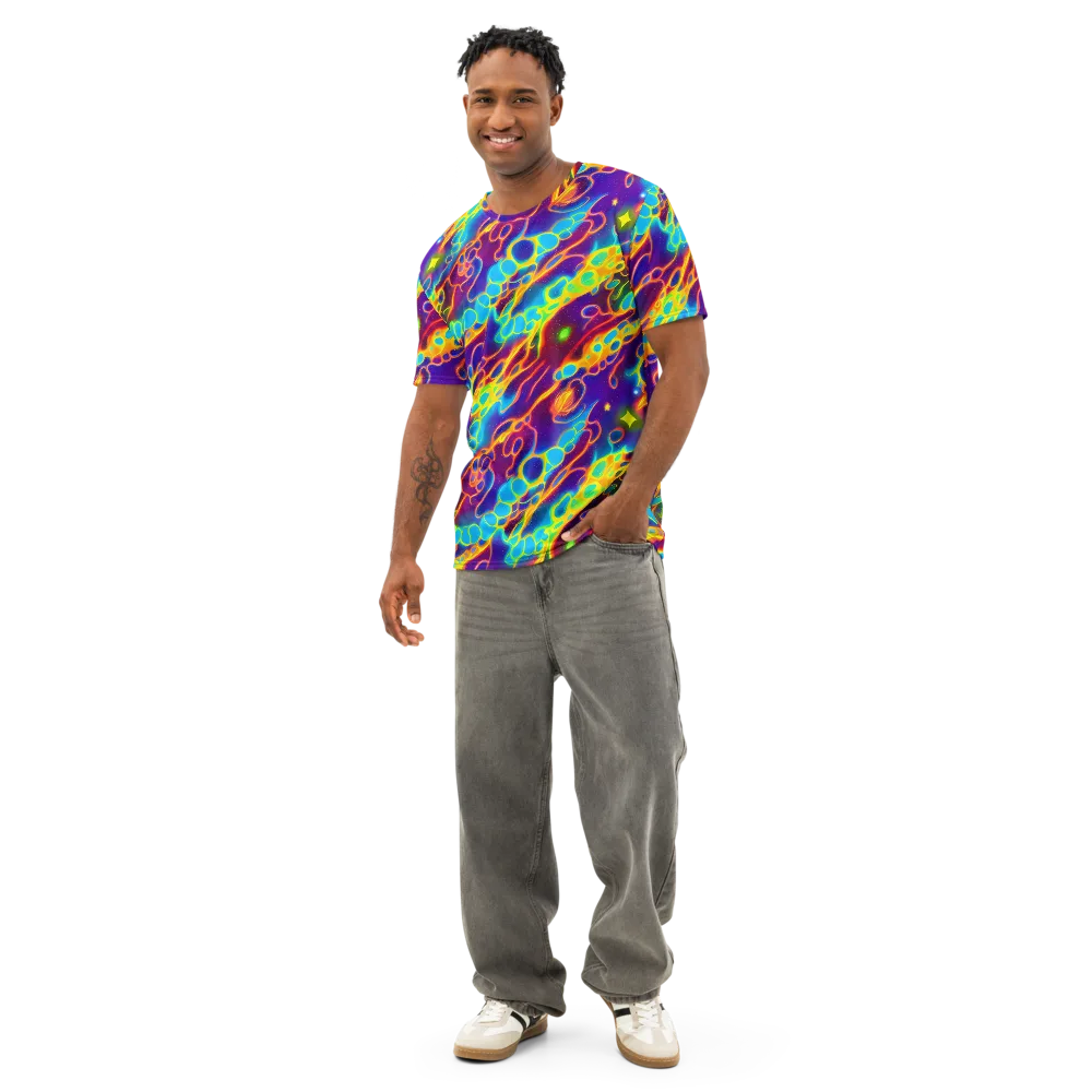 Endara Eclipse on Men's Cotton Crew Neck T-Shirt — Front