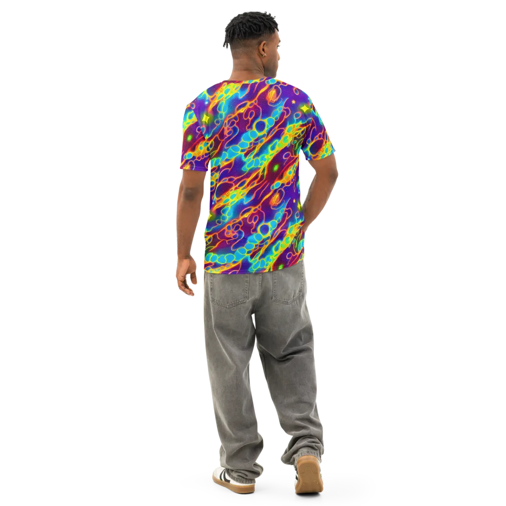 Endara Eclipse on Men's Cotton Crew Neck T-Shirt — Back