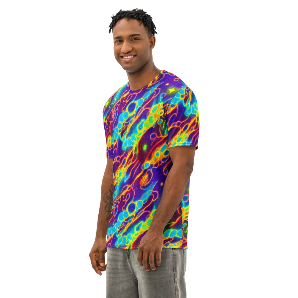Endara Eclipse on Men's Cotton Crew Neck T-Shirt — Left Front