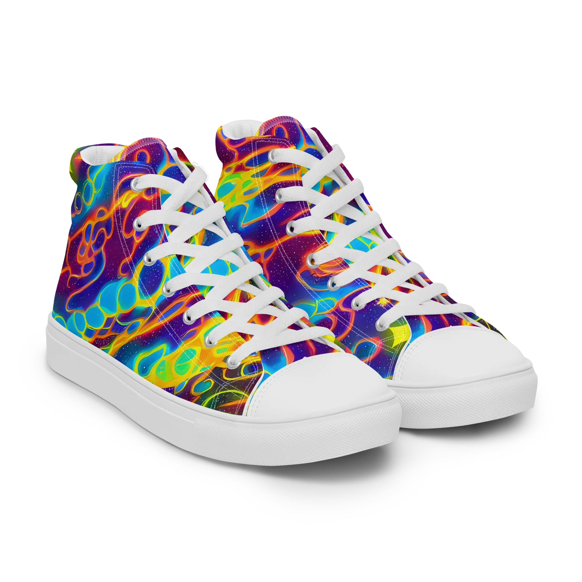 Endara Eclipse on Men's High Top Canvas Shoes — Right Front