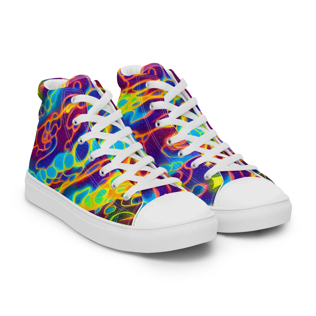 Endara Eclipse on Men's High Top Canvas Shoes — Right Front