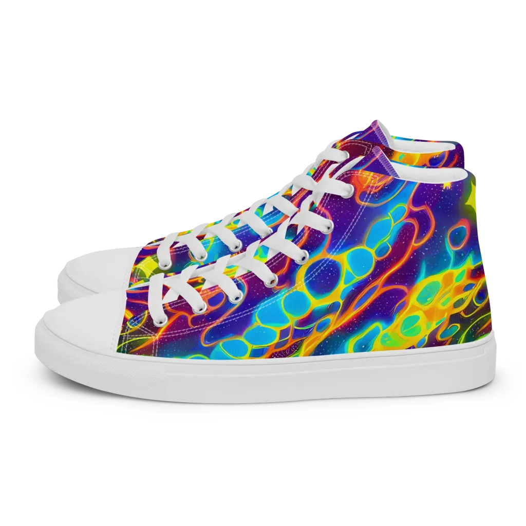Endara Eclipse on Men's High Top Canvas Shoes — Left