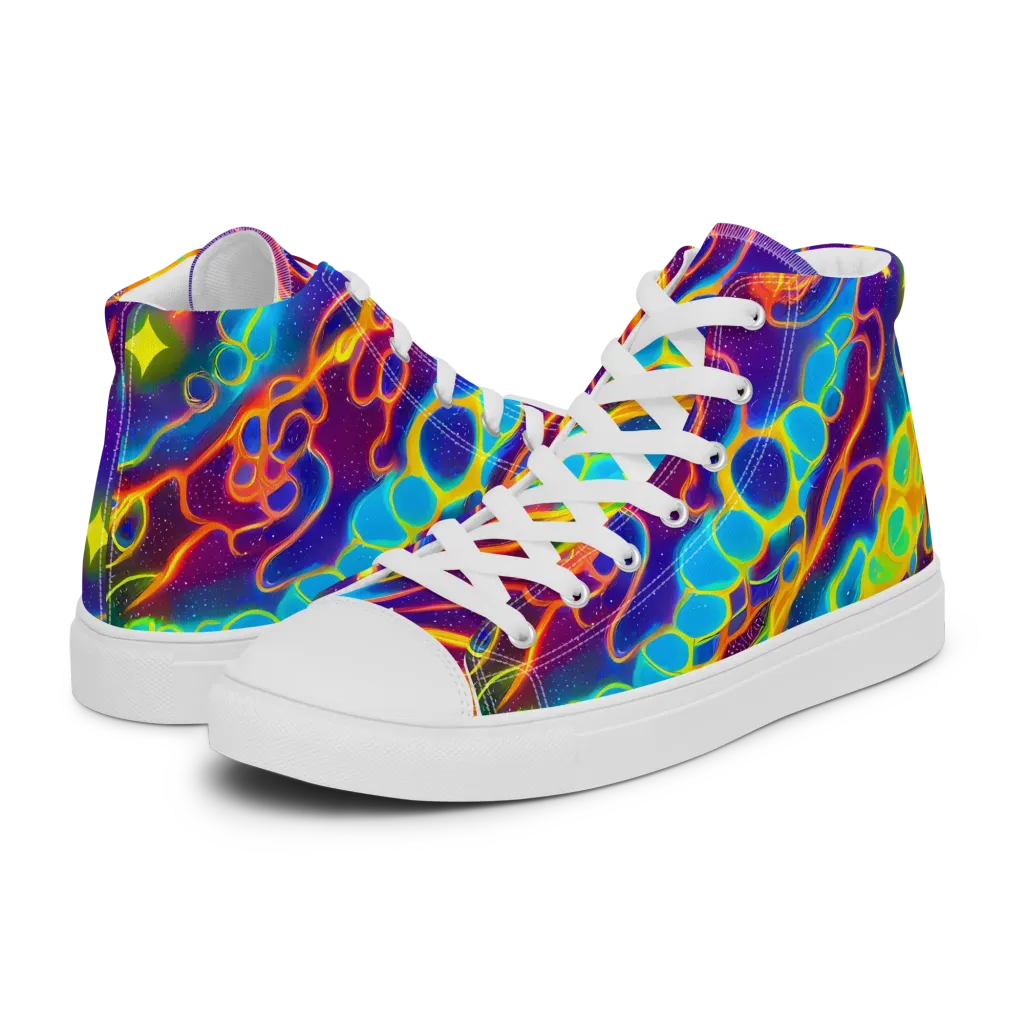 Endara Eclipse on Men's High Top Canvas Shoes — Left