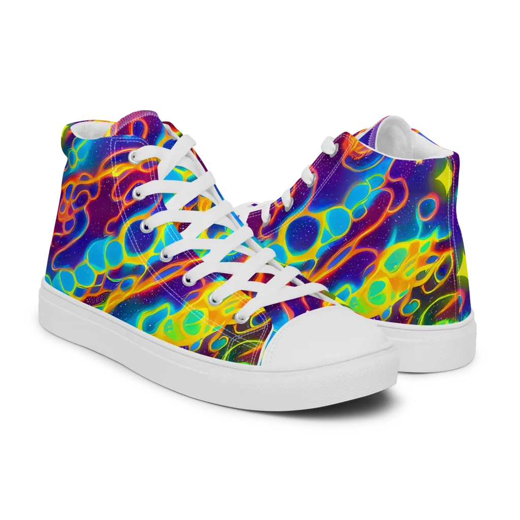 Endara Eclipse on Men's High Top Canvas Shoes — Right
