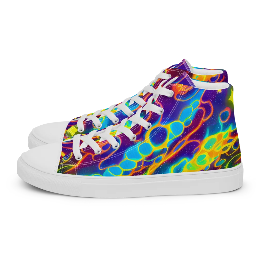 Endara Eclipse on Women's High Top Canvas Shoes — Left