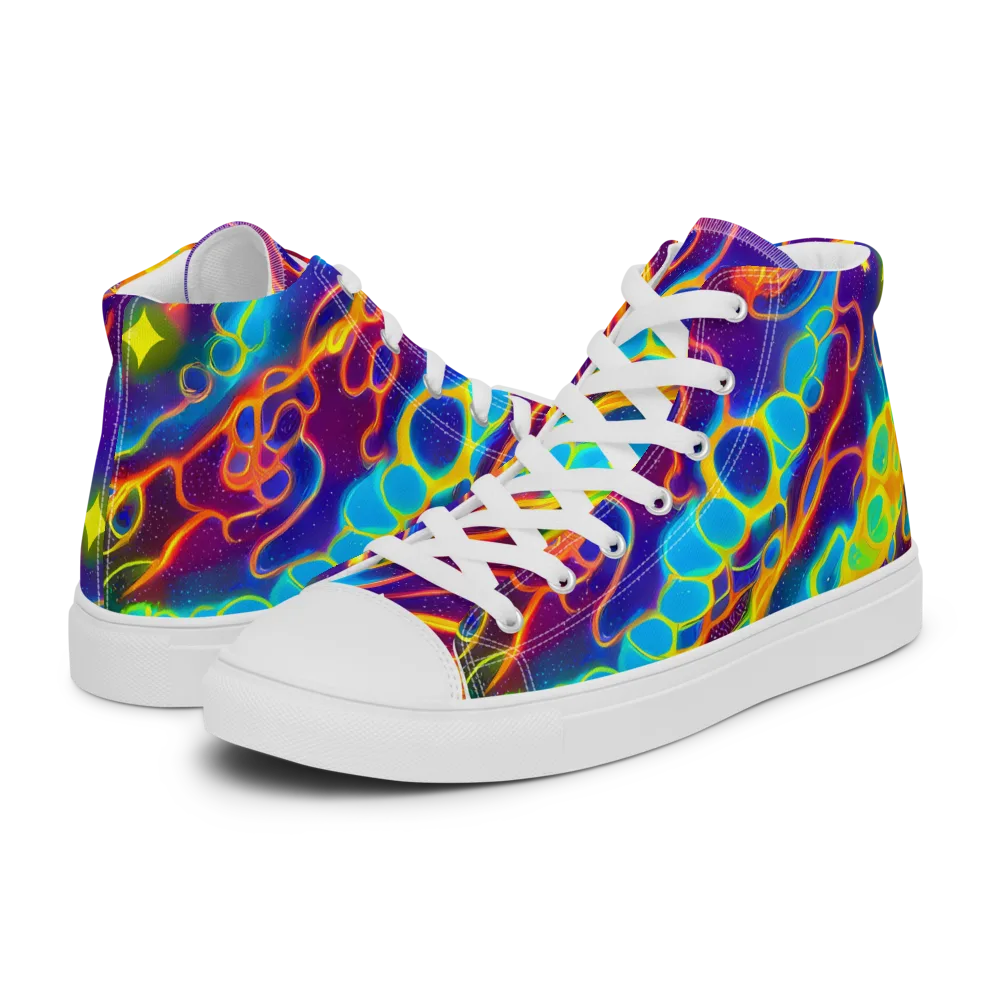 Endara Eclipse on Women's High Top Canvas Shoes — Left
