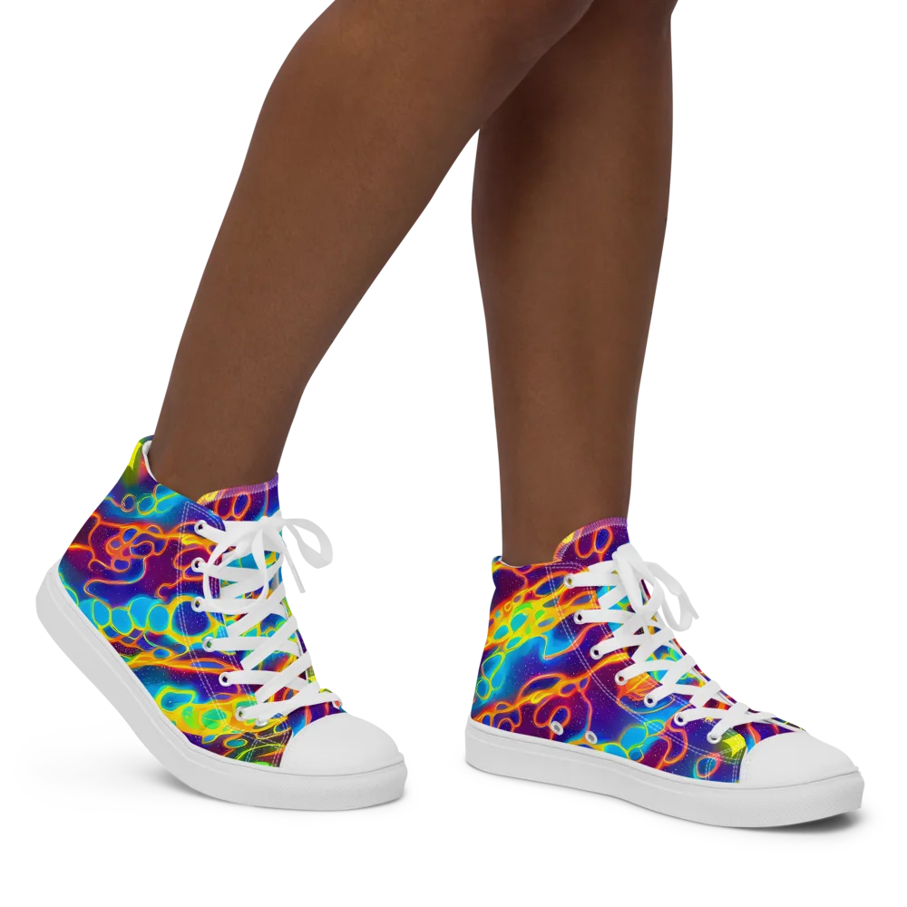 Endara Eclipse on Women's High Top Canvas Shoes — Right