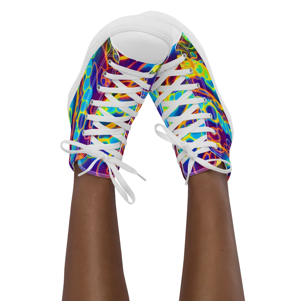 Endara Eclipse on Women's High Top Canvas Shoes — Front