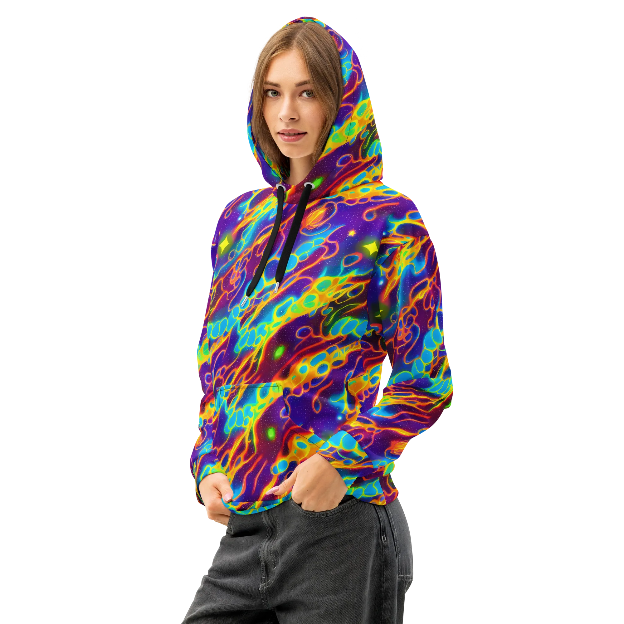 Endara Eclipse on Cotton Hoodie — Left Front