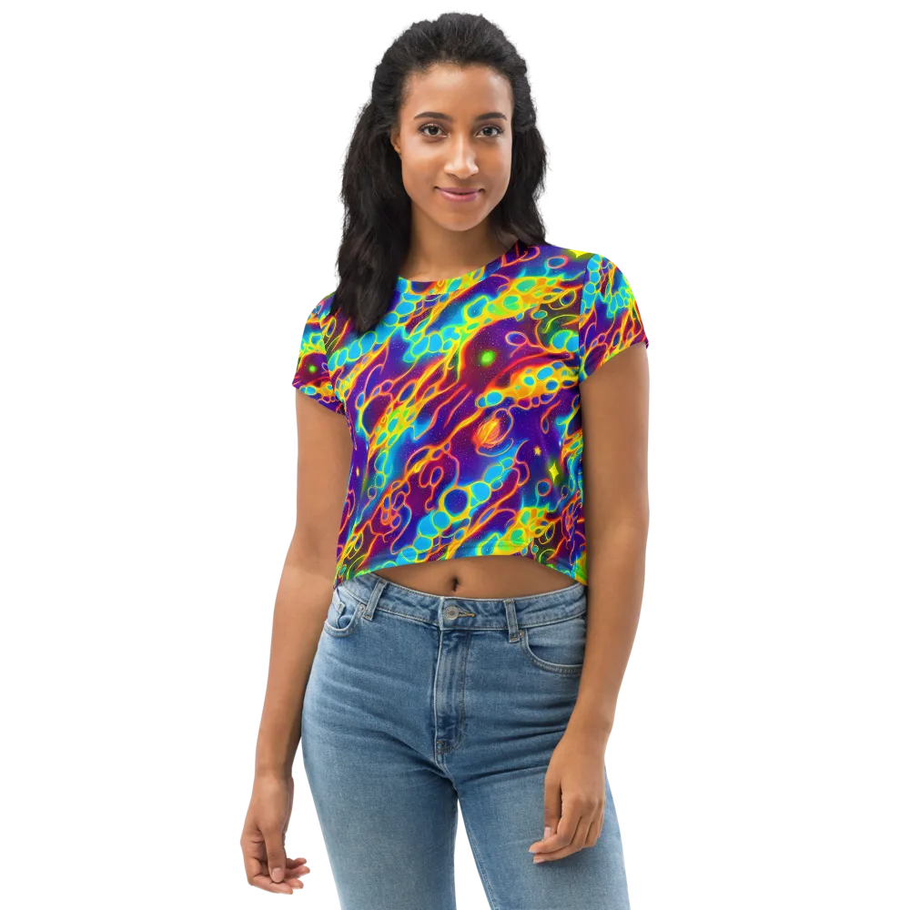 Endara Eclipse on Crop Tee — Front