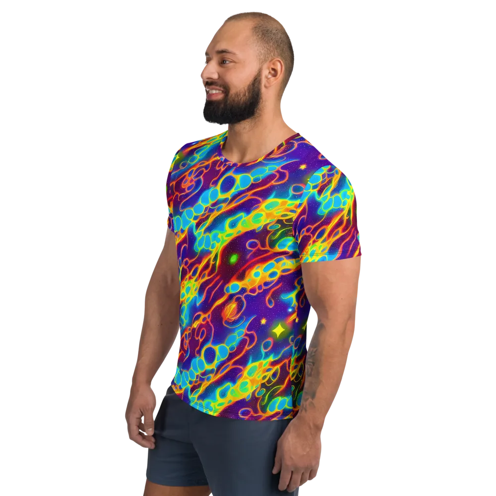 Endara Eclipse on Men's Athletic T-Shirt — Left