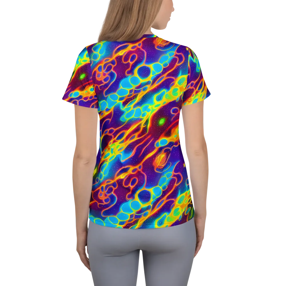 Endara Eclipse on Women's Athletic T-Shirt — Back