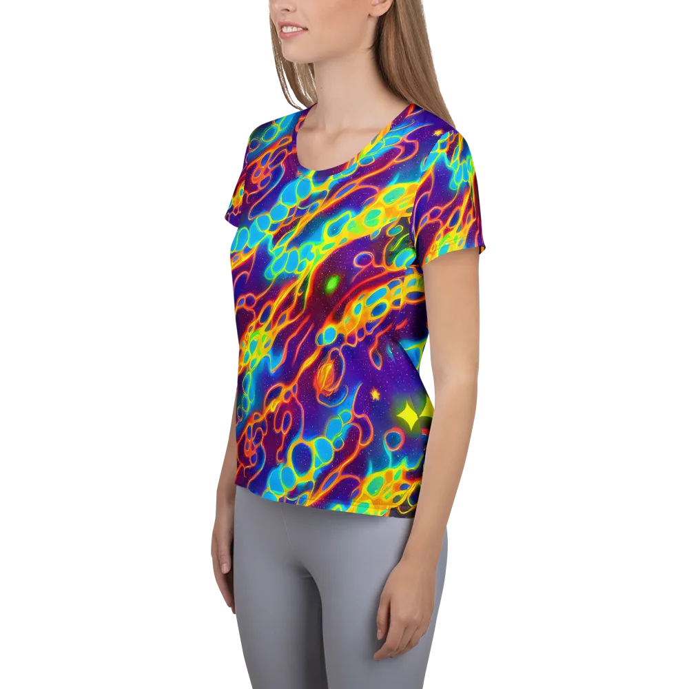 Endara Eclipse on Women's Athletic T-Shirt — Left