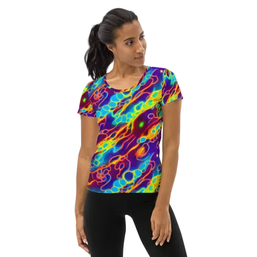 Endara Eclipse on a Women's Athletic T-Shirt