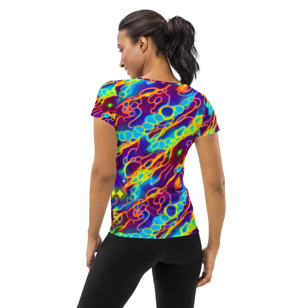 Endara Eclipse on Women's Athletic T-Shirt — Back
