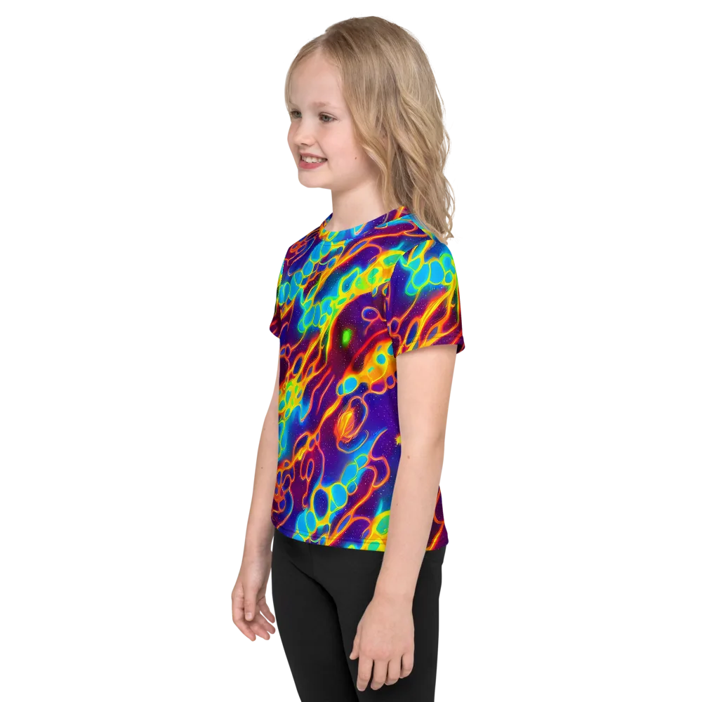 Endara Eclipse on Kids Crew Neck T-Shirt — Left