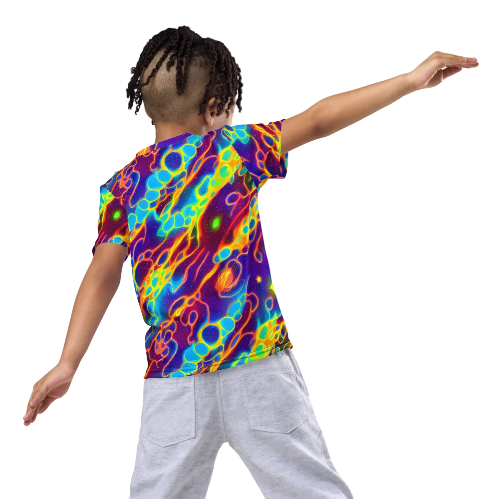 Endara Eclipse on Kids Crew Neck T-Shirt — Back