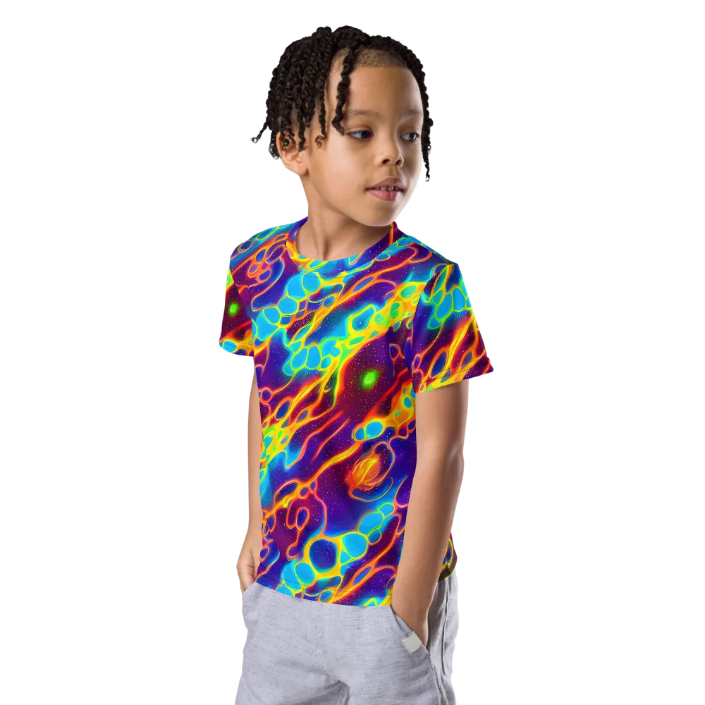Endara Eclipse on Kids Crew Neck T-Shirt — Left Front