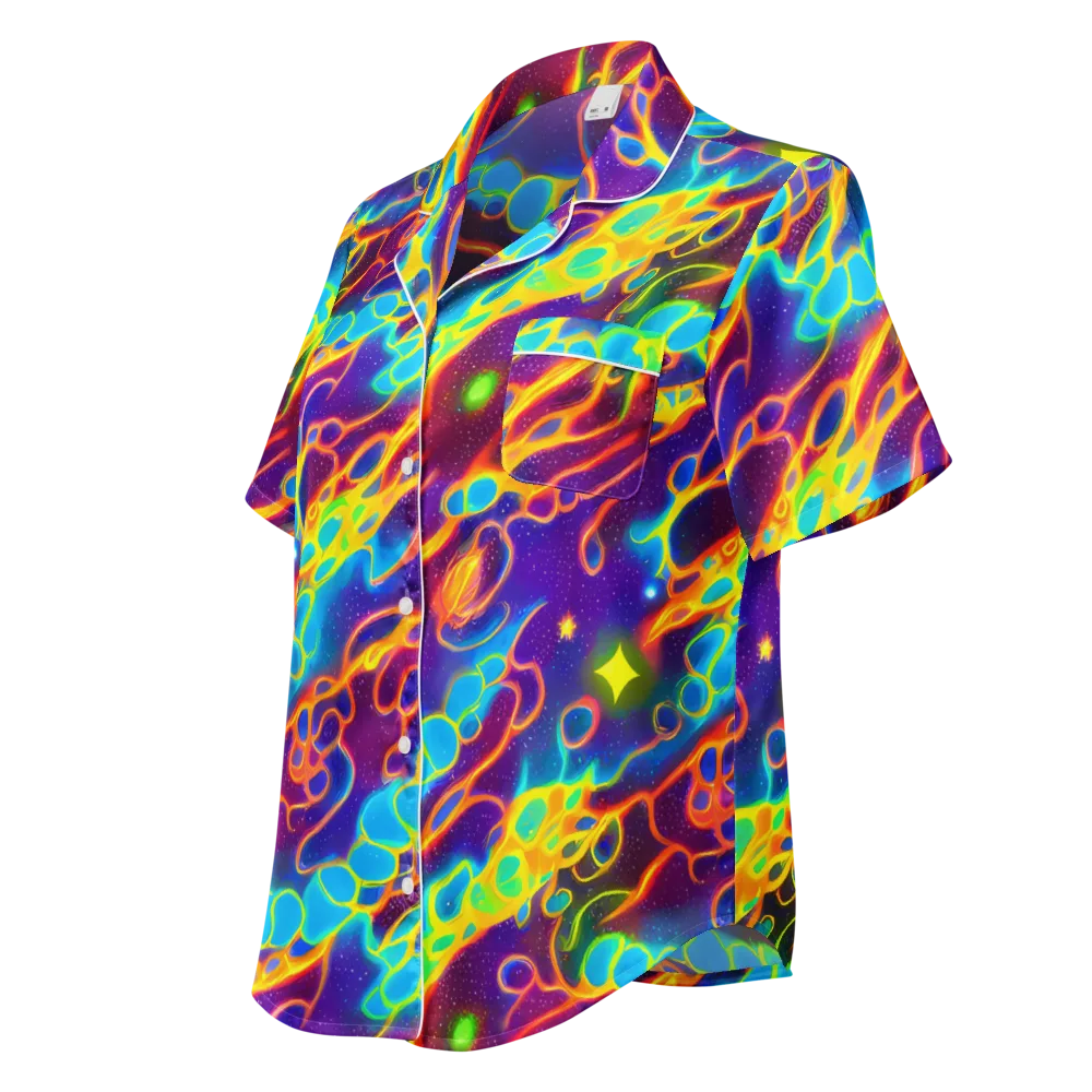 Endara Eclipse on Women's Short Sleeve Pajama Top — Left Front