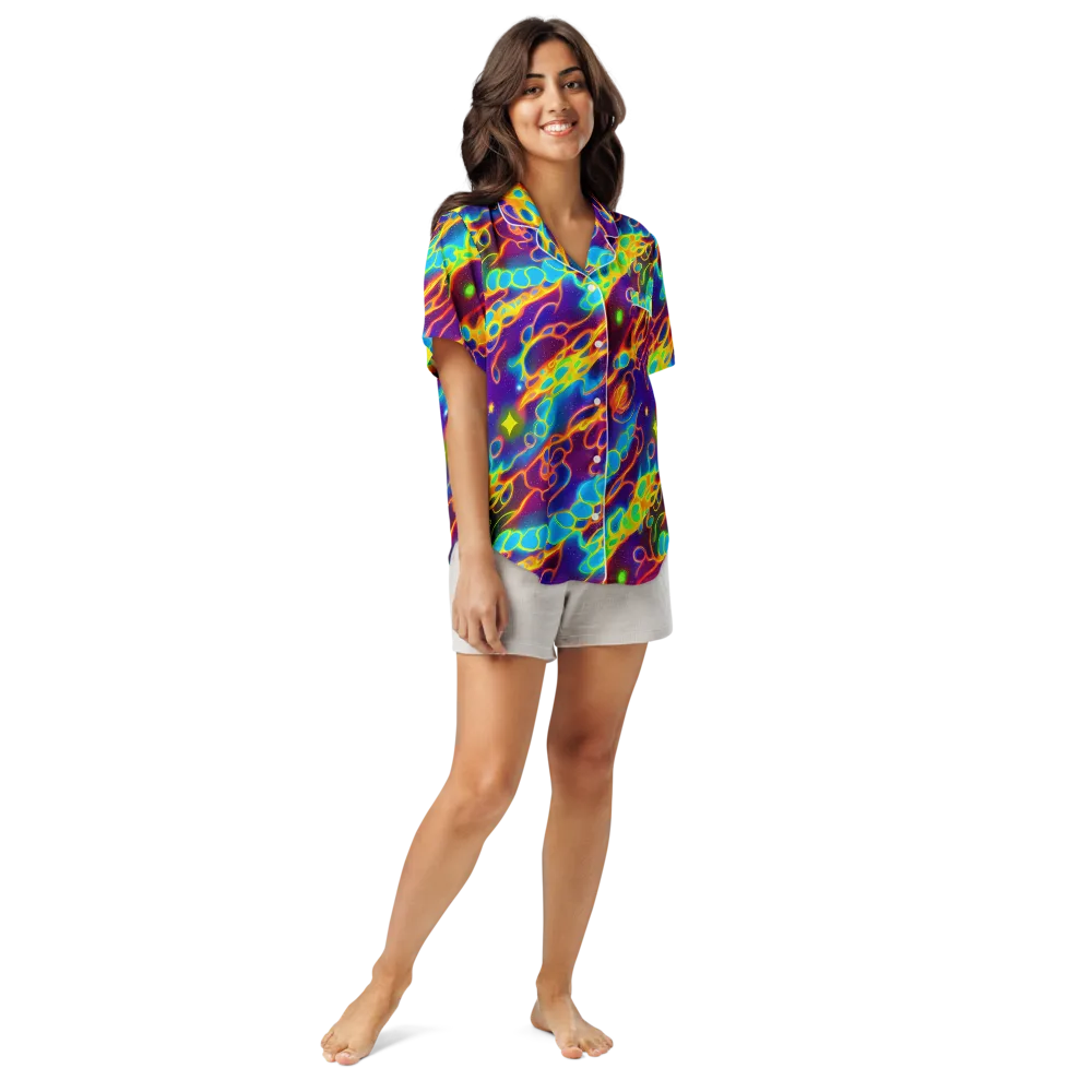 Endara Eclipse on Women's Short Sleeve Pajama Top — Front