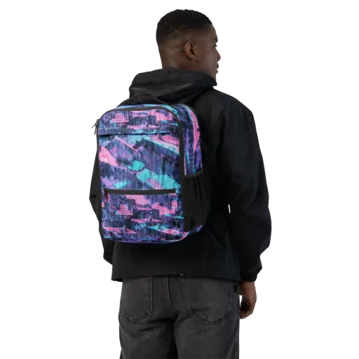 Violet Rooftop Storm on a Utility Backpack
