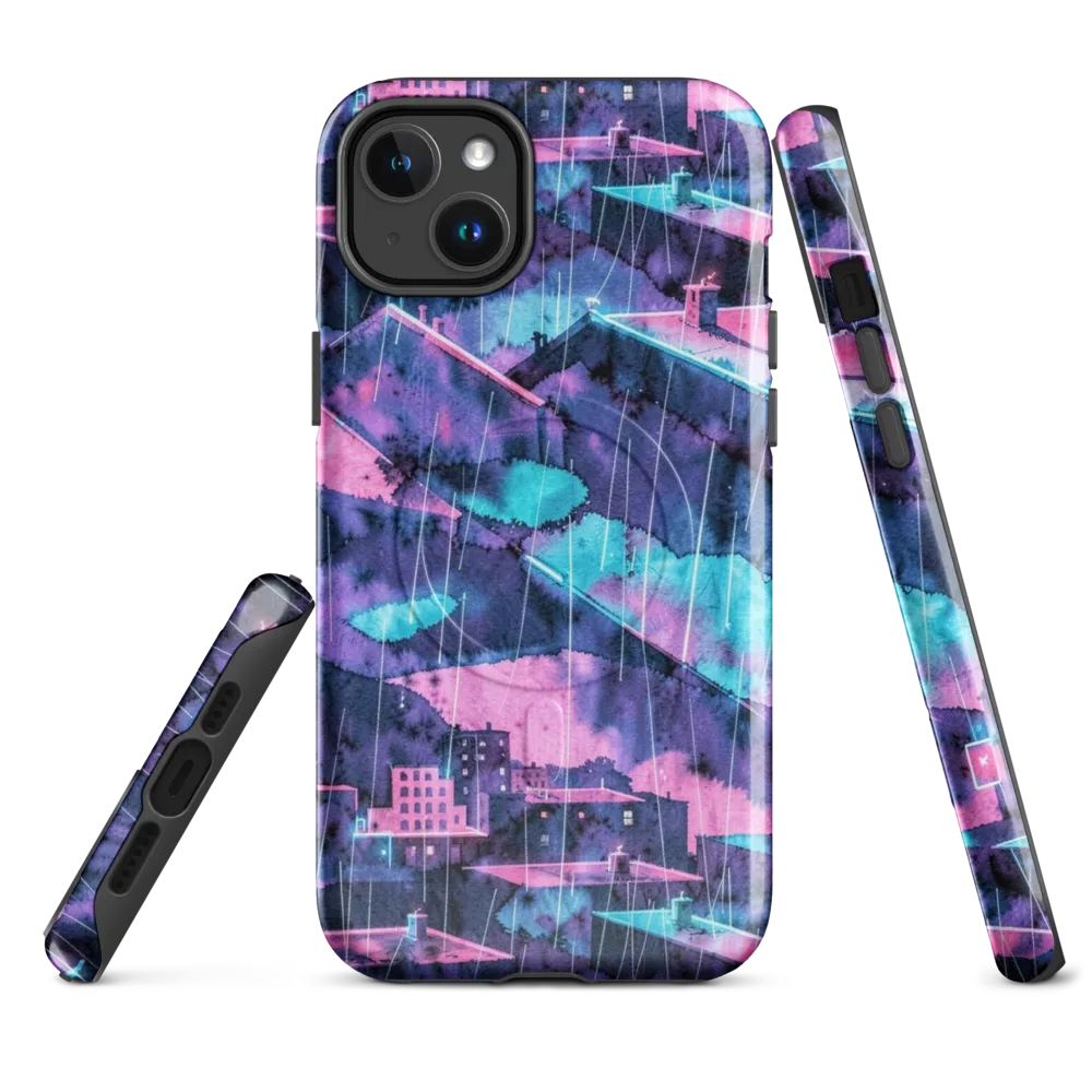 Violet Rooftop Storm on MagSafe Tough Case for iPhone® — Front