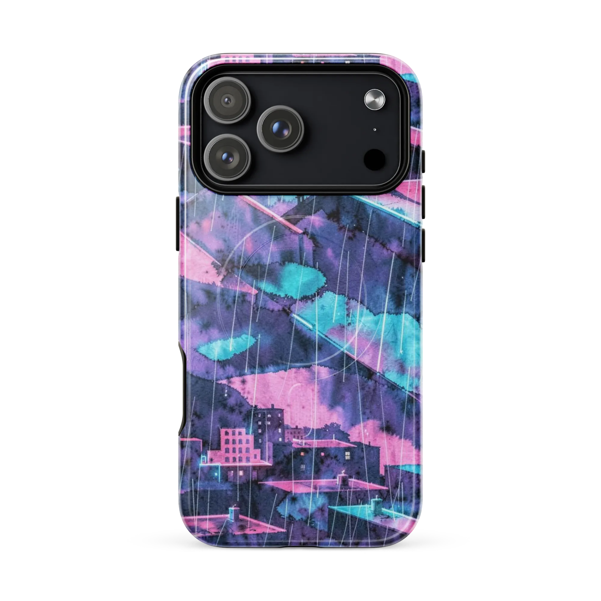Violet Rooftop Storm on MagSafe Tough Case for iPhone® — Front